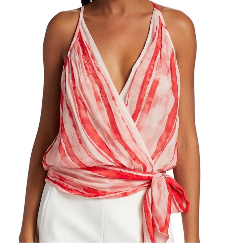 Ramy Brook Adriana wrap top size M